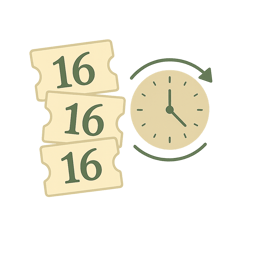 16 Entries per Month